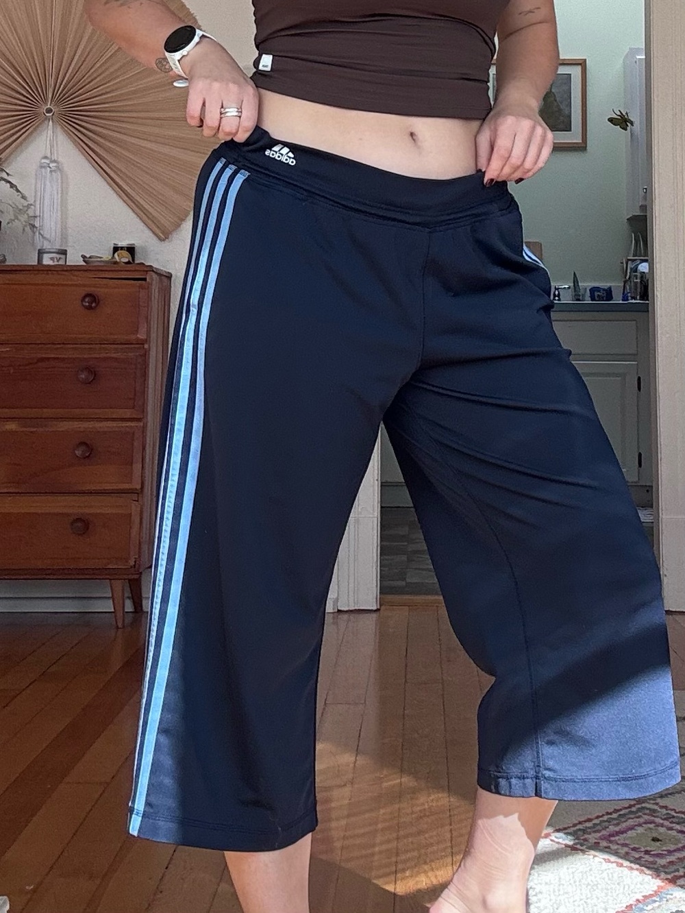 Adidas Low Rise Y2K Capri Pants
